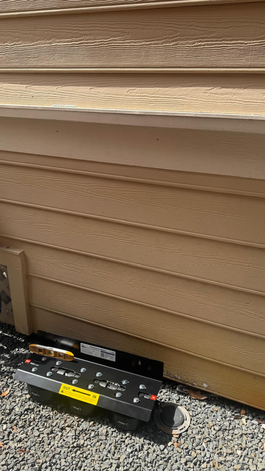 Water filtration bracket pre-installation